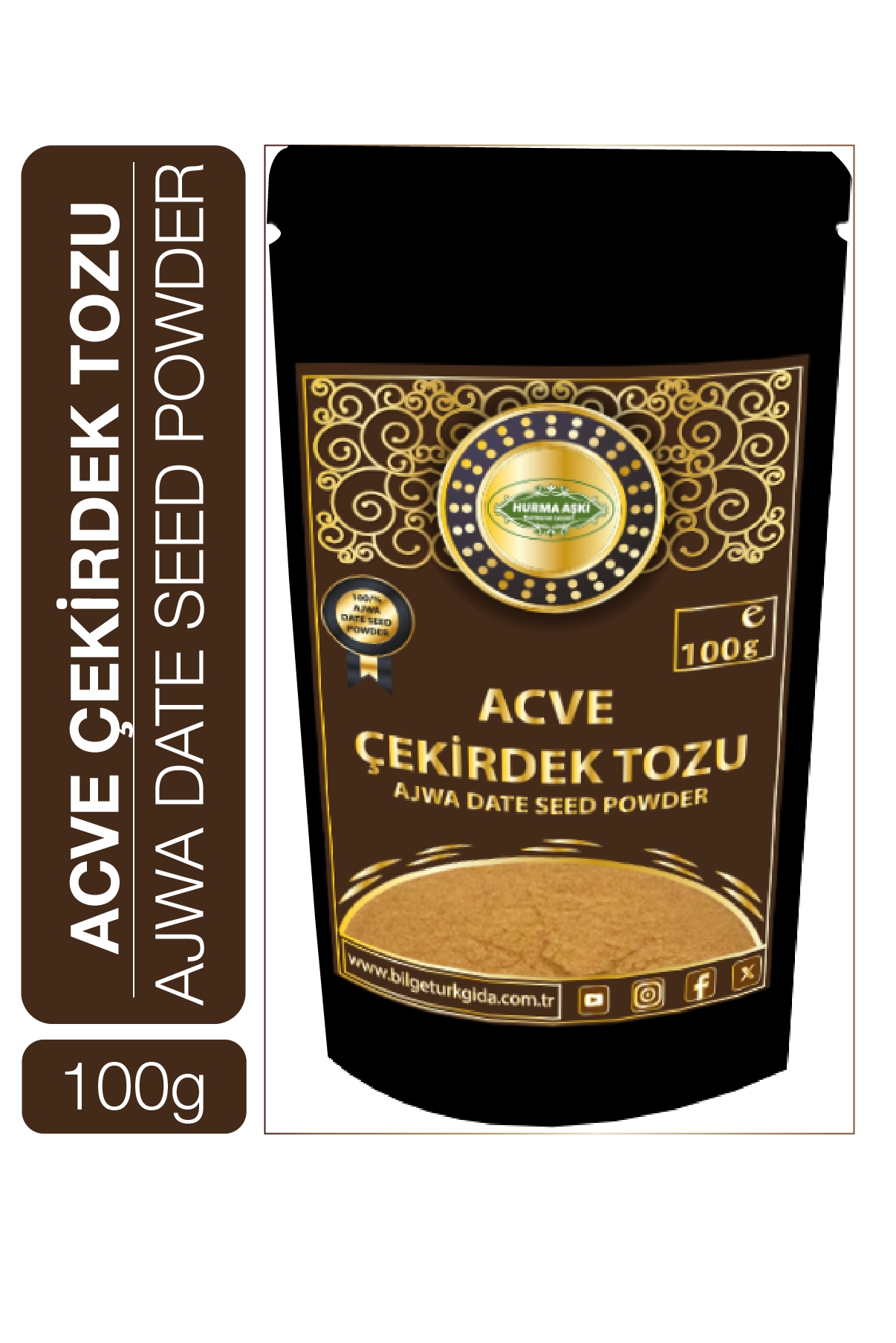 Acve%20Hurma%20Çekirdeği%20Tozu%20100%20Gr