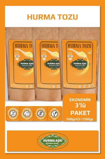 Hurma Tozu 500GrX3=1500Gr